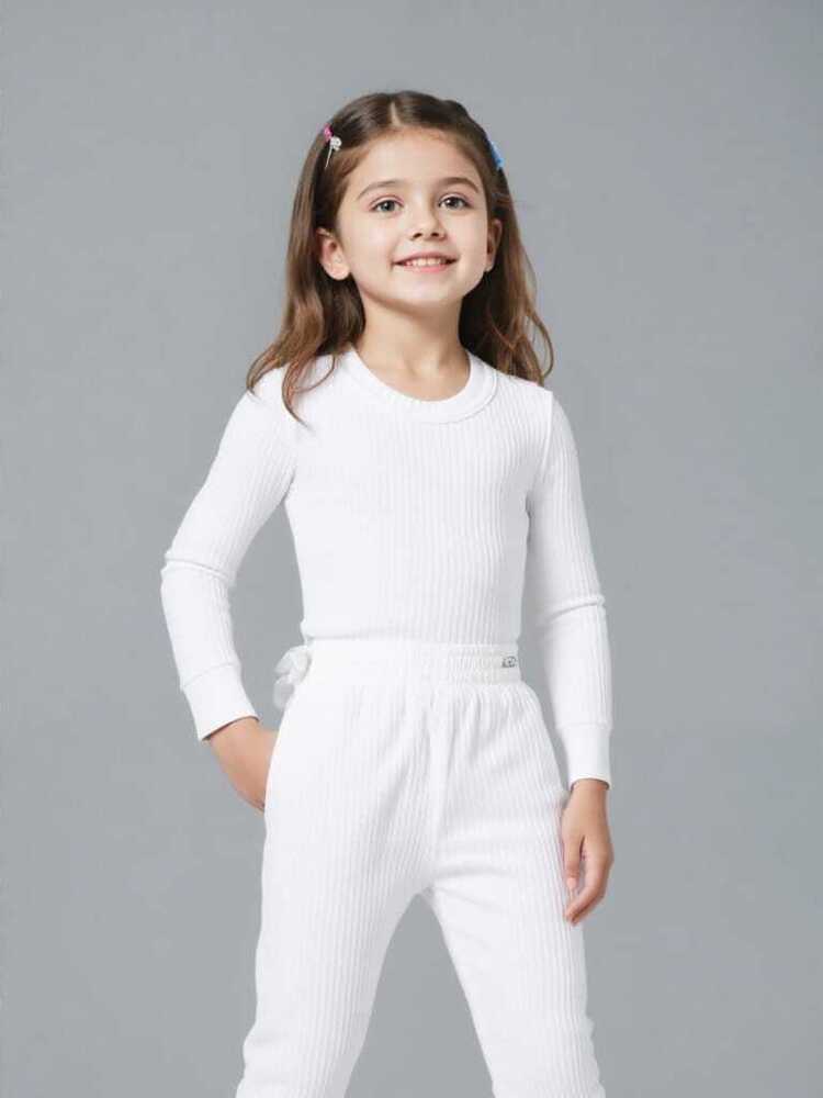 Small Girls White Thermal Set at INR in Malaut Fashion