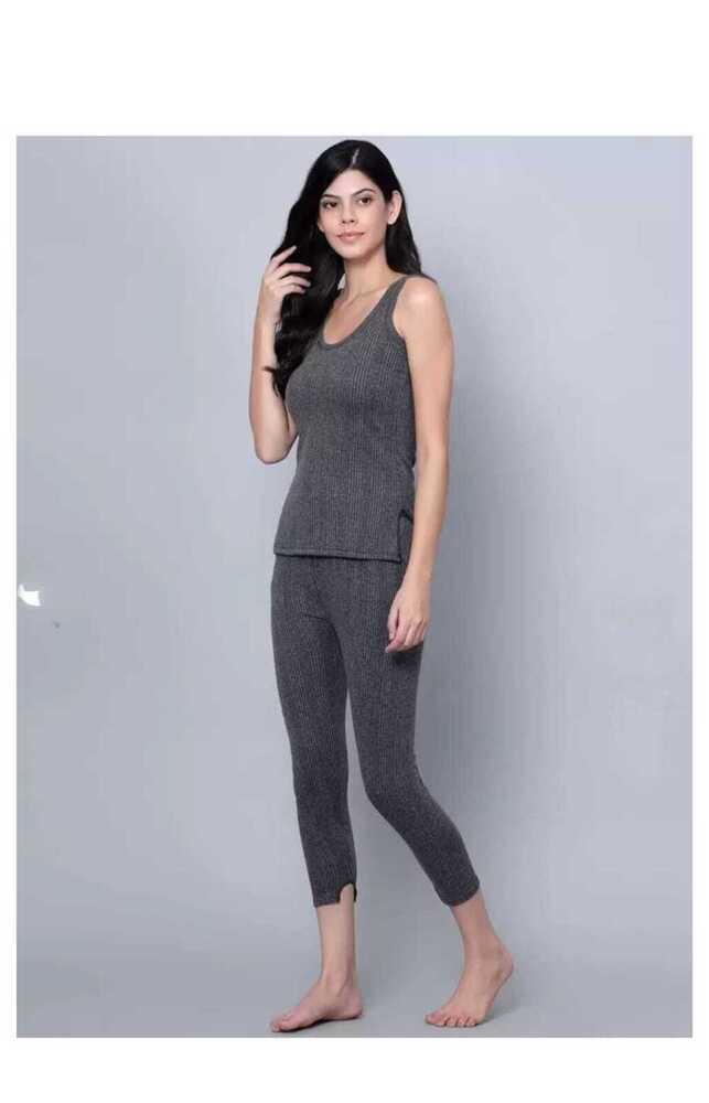 Ladies Black Thermal Set