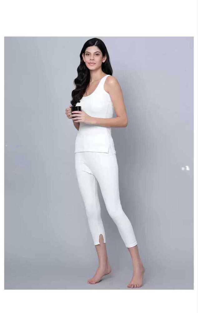 Ladies White Thermal Set
