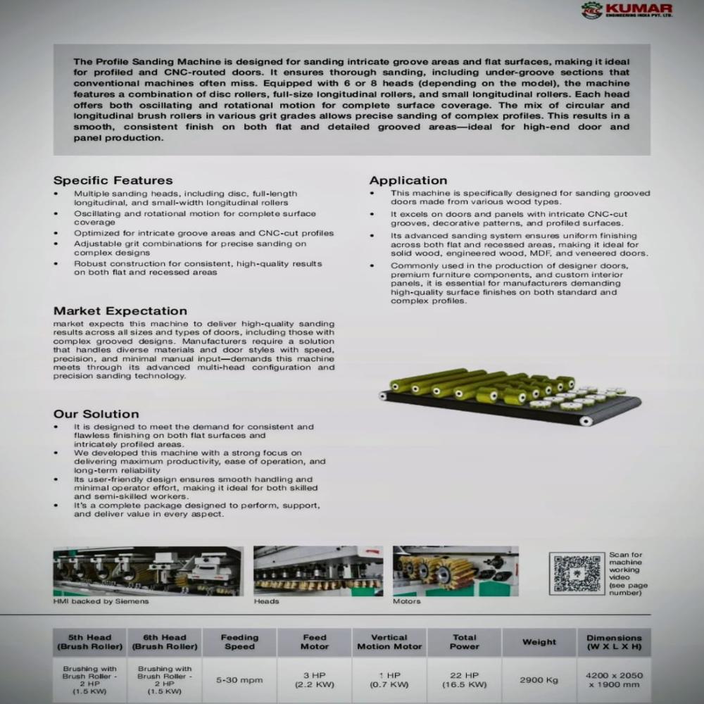 Hardwood Calibrating & Sanding Machine