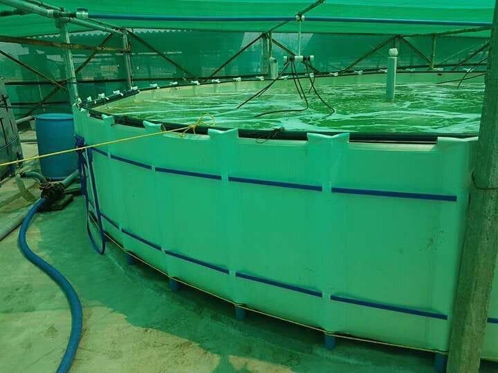 Biofloc Fish Farming Tank portable tank 2 diameter 1500 GSM