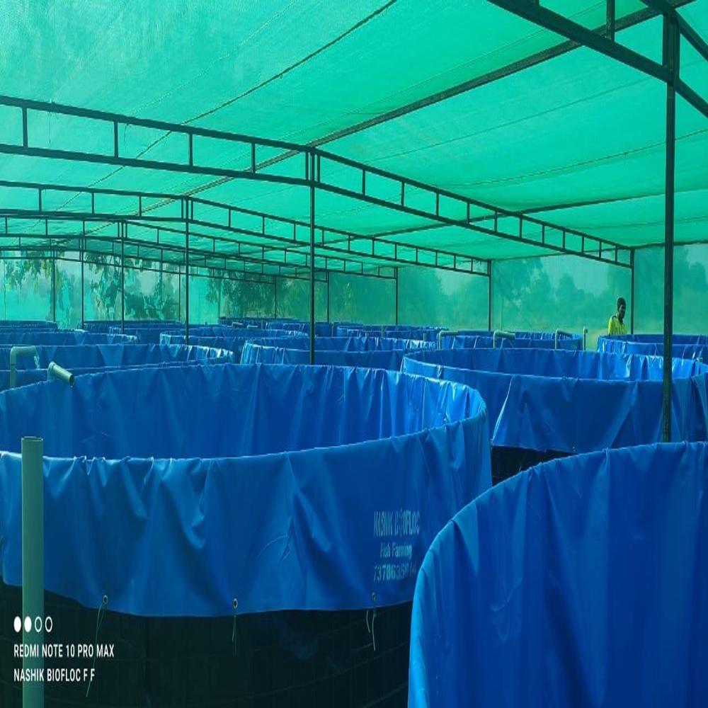 Biofloc Fish Farming Tank Portable Tank 2 Diameter 1800 Gsm - Color: All