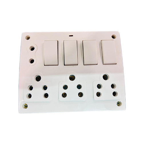 4X4 Electrical Switch Board - Color: White