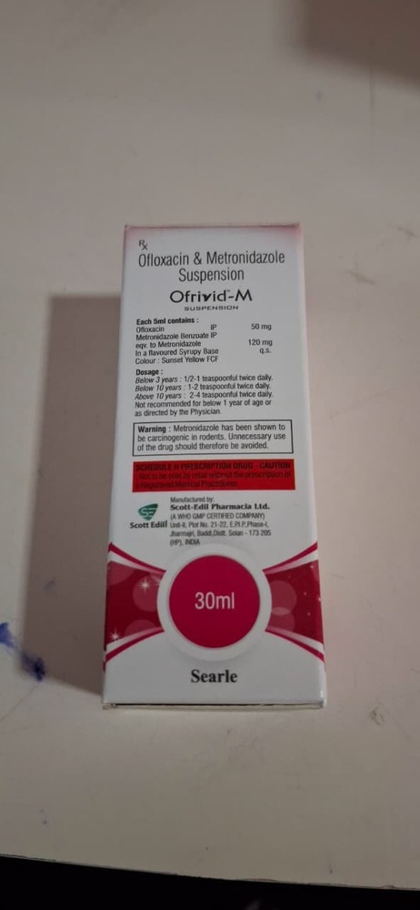 OFLOXACIN + METRONIDAZOLE SYRUP 30 ML