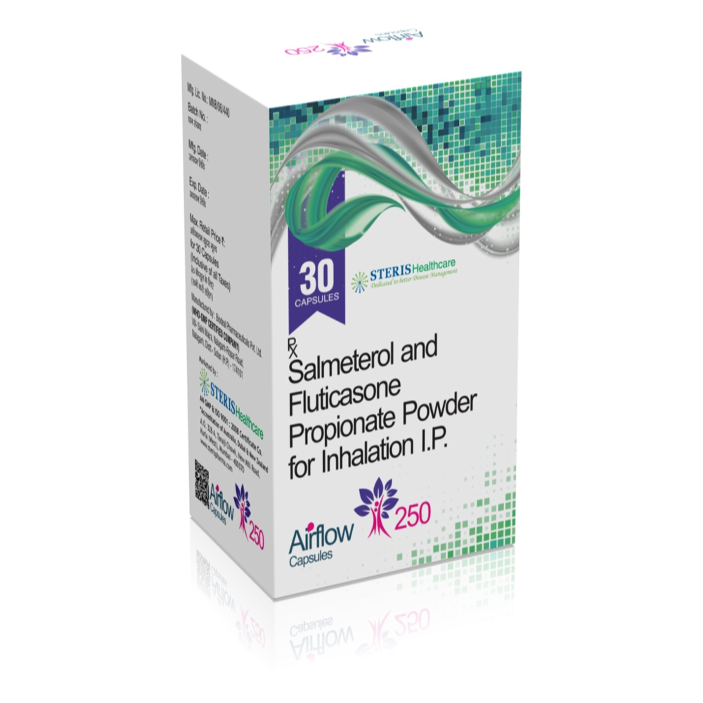 Salmeterol 25mcg , Fluticasone 500mcg