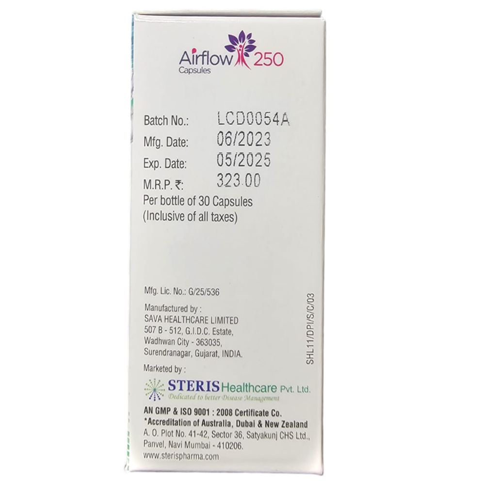 Salmeterol 25mcg , Fluticasone 500mcg