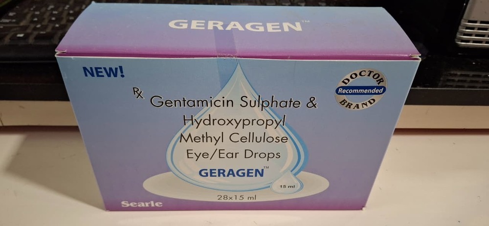 GENTAMICIN   + HYDROXYPROPYL METHLYCELLULOSE E/E DROPS  15 ML