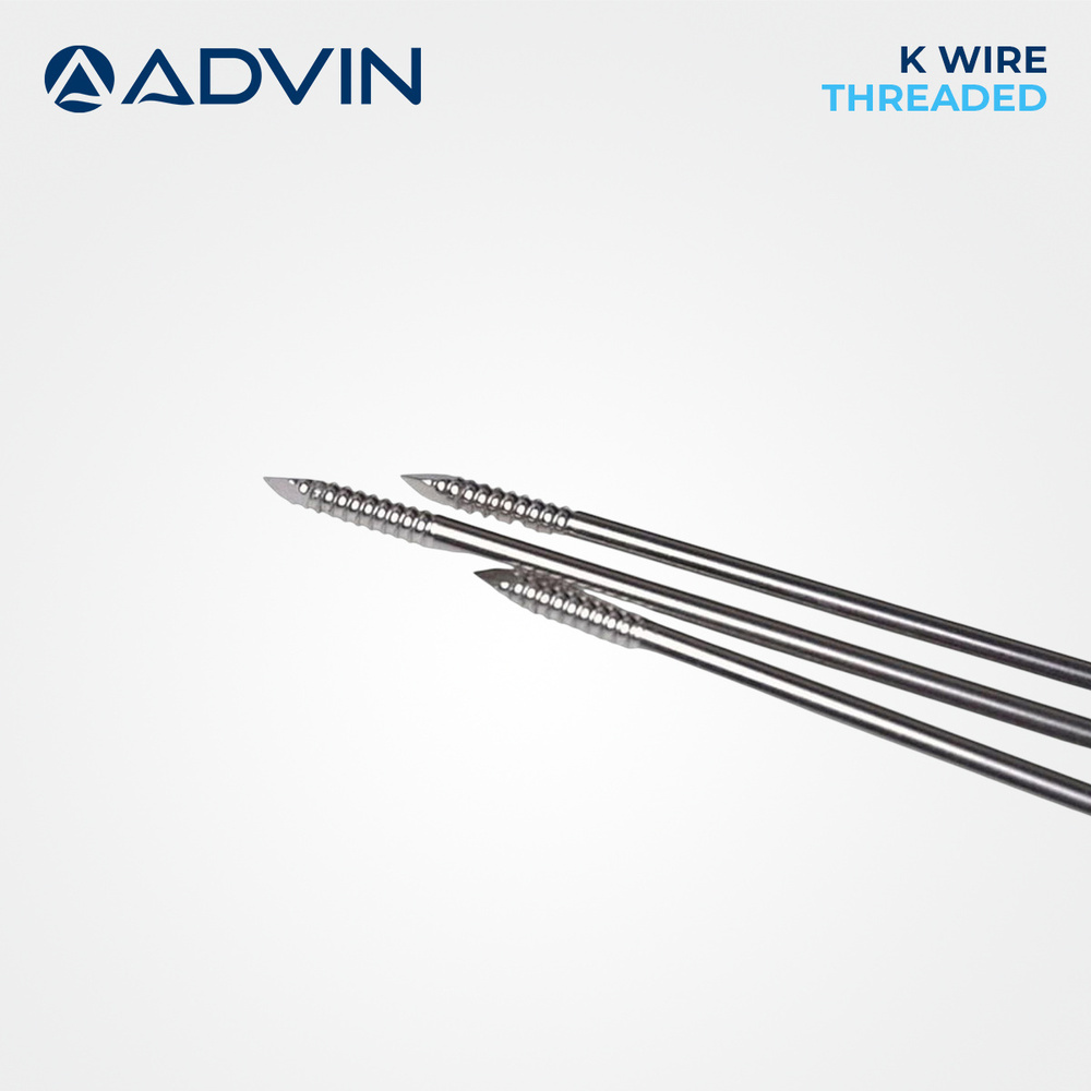 K Wire Threaded (Kirschner Wire)