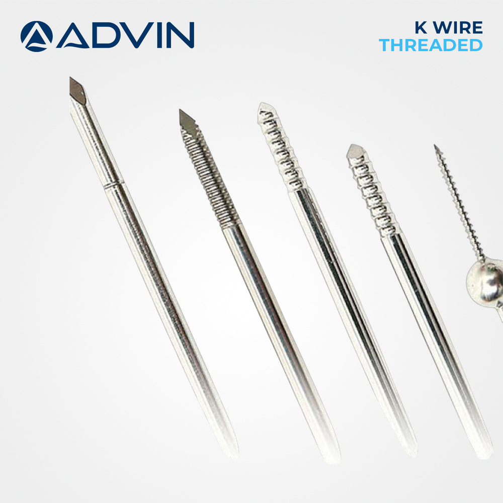 K Wire Threaded (Kirschner Wire)