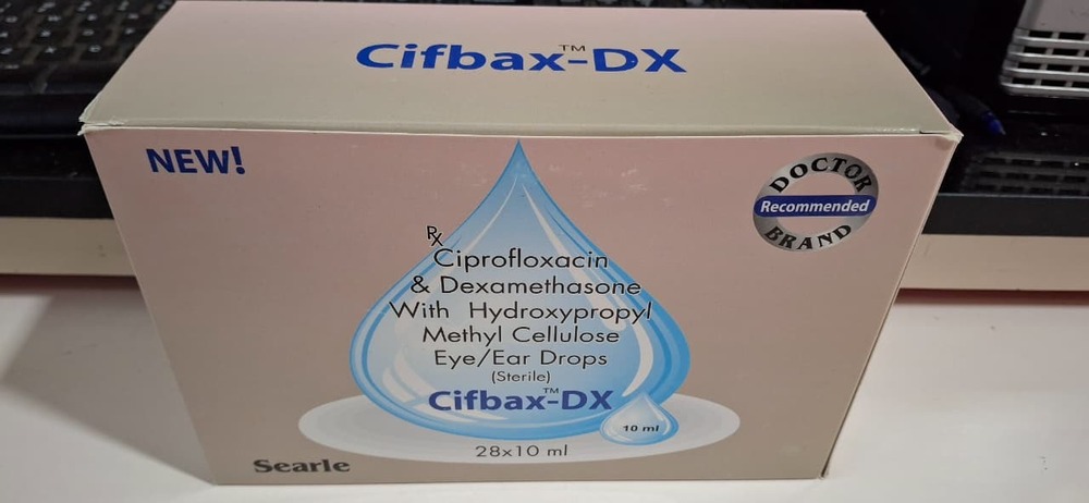 Ciprofloxacin + Dexamethasone +Hydroxypropyl Cellulose E/e Drop 10 Ml - Drug Type: General Medicines