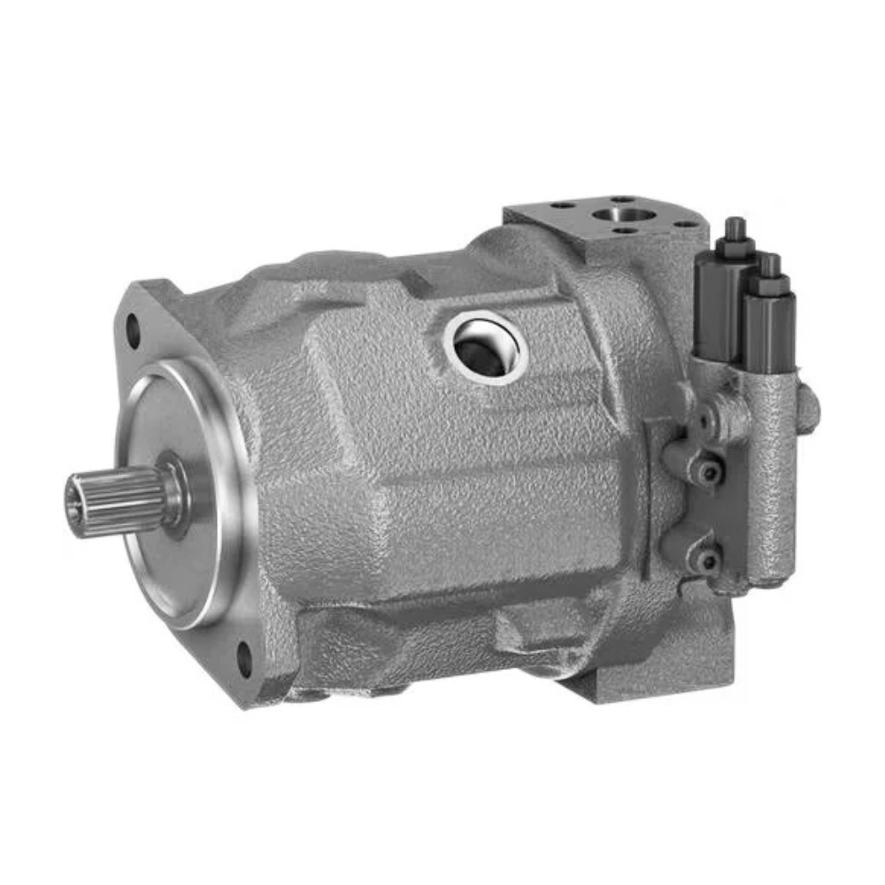 Rexroth Hydraulic Piston Pump - 73 Kw Power, 316 Nm Torque, 2200 Rpm Speed, 33 Kg Weight, 76545 Nm/rad Drive Shaft, 1.6 L Capacity, 71884 Nm/rad Rotary Stiffness, 200 Lpm Flow Rate, Mild Steel, Sealed