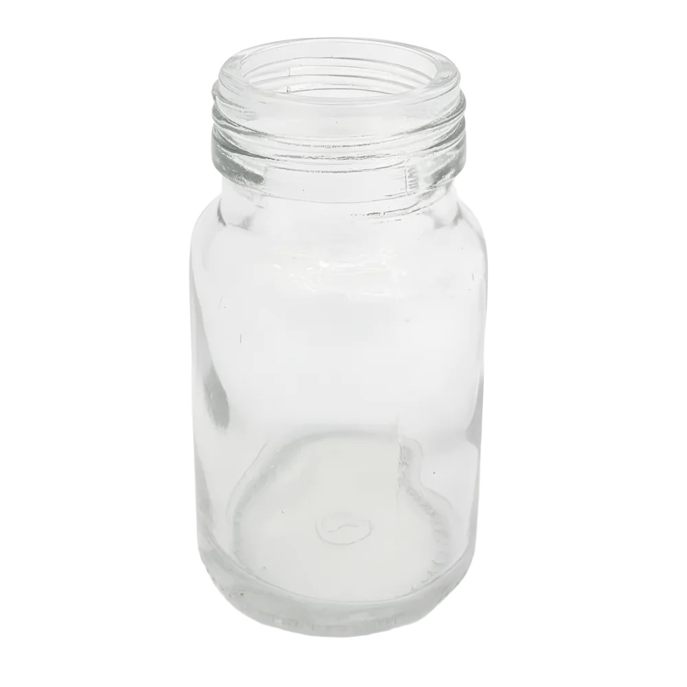 100Gm Round Honey Glass Jar - Color: Transparent