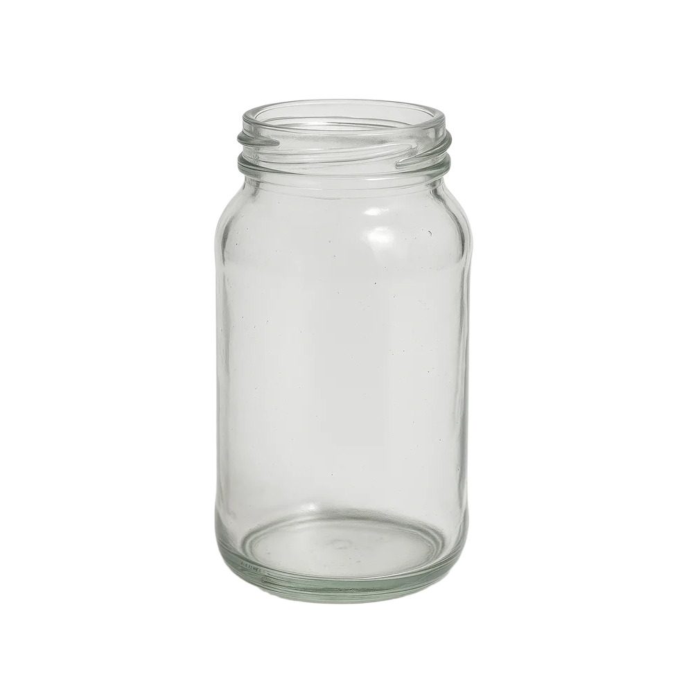 200Gm Round Jam Glass Jar - Color: Transparent