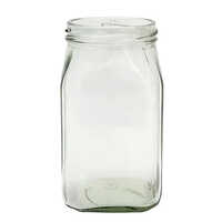 500gm Square Honey Glass Jar - Color: Transparent