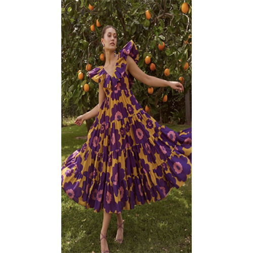 Long Maxi Dress - Color: Purple