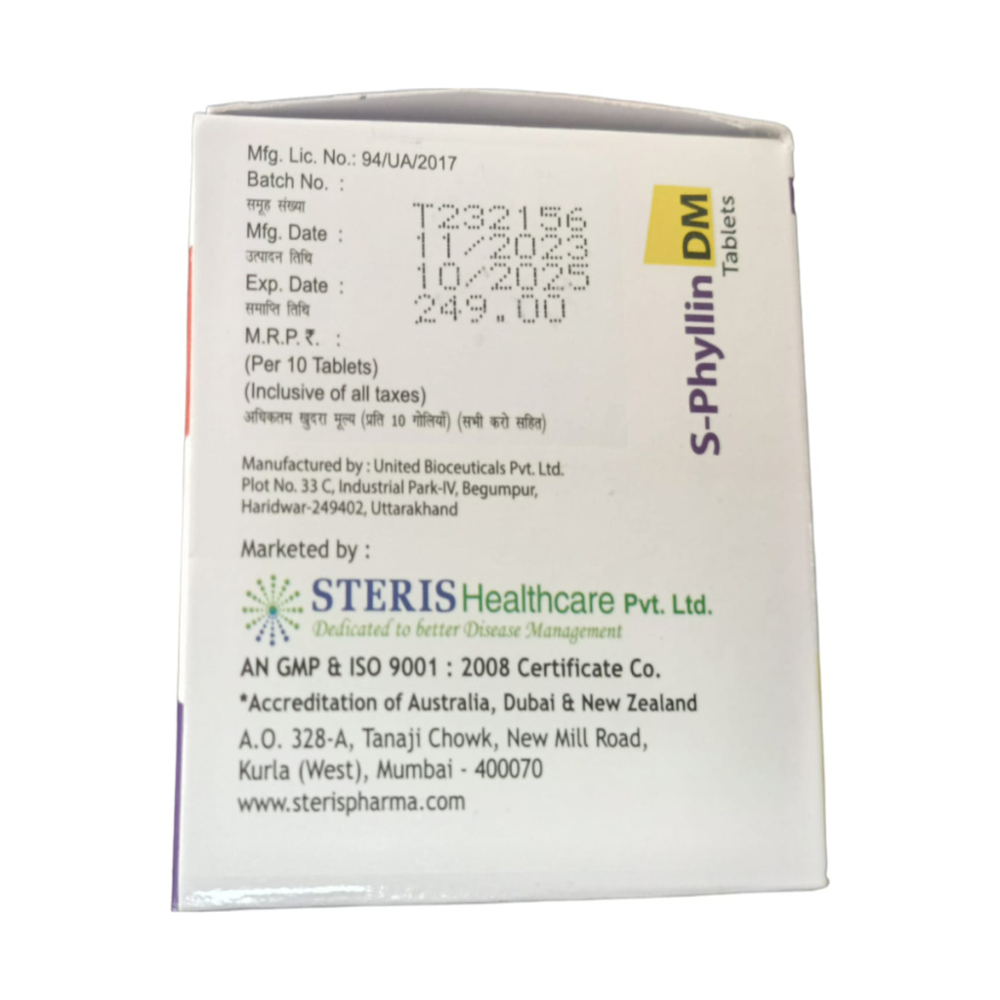 Acebrophylline (200mg SR), Desloratadine (5mg), Montelukast (10mg)