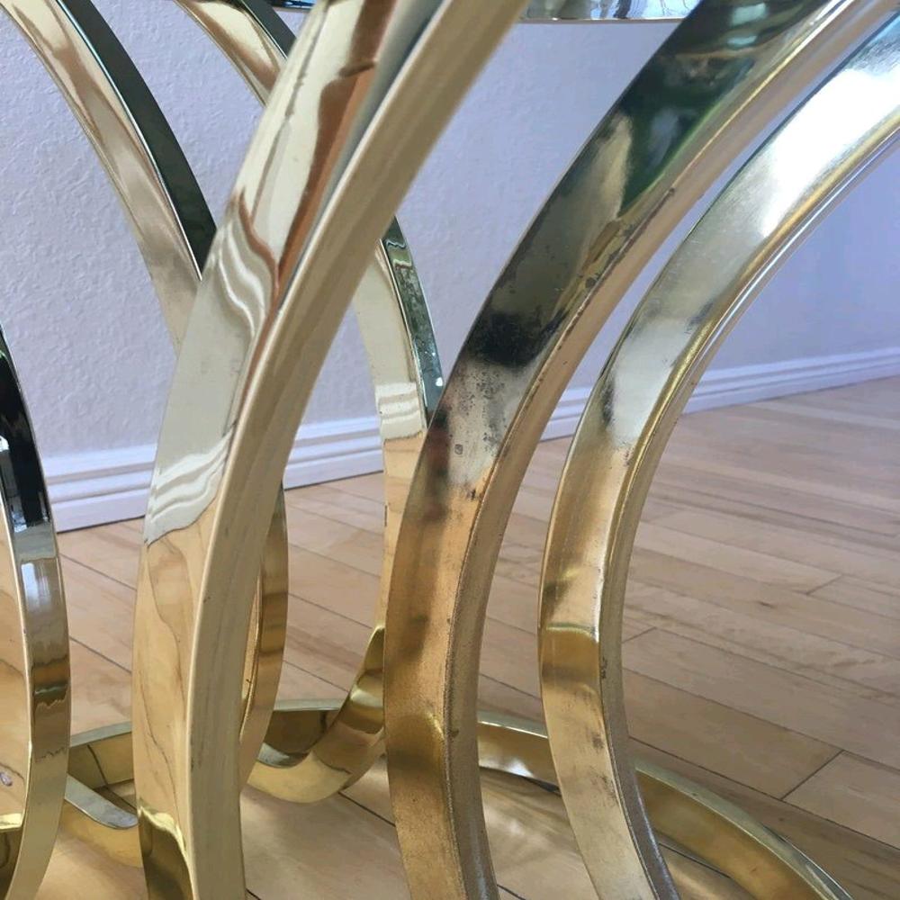 New Arrival Stainless Steel Table With Shinny Polished Glass Top Round Shape Table Side Table Coffee Table