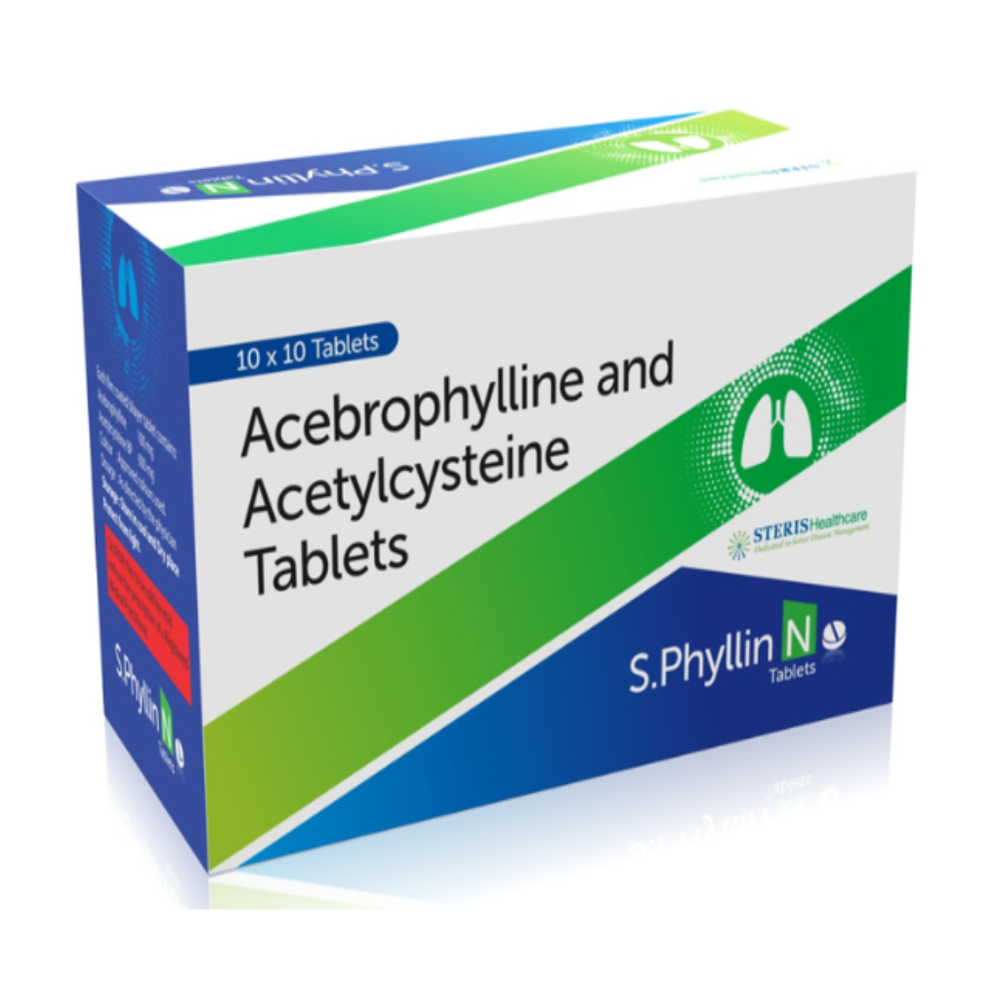 Acebrophylline (100mg), Acetylcysteine (600mg)