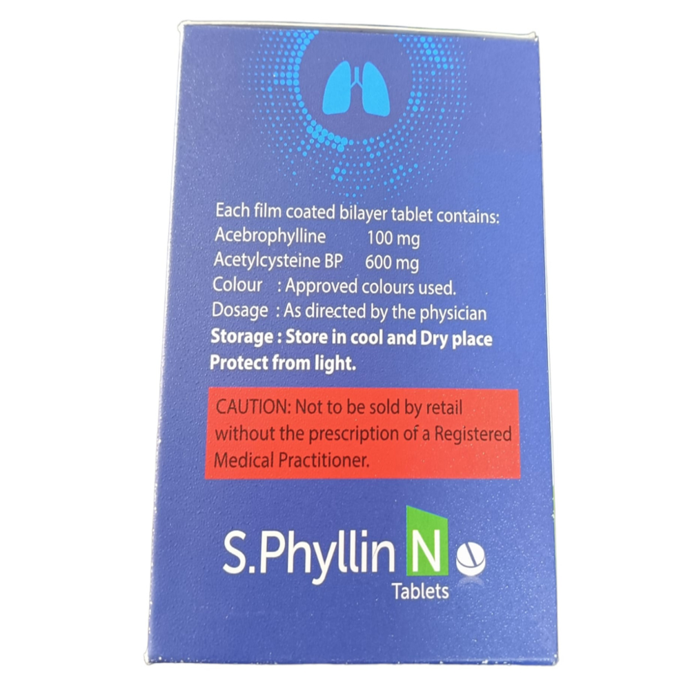 Acebrophylline (100mg), Acetylcysteine (600mg)