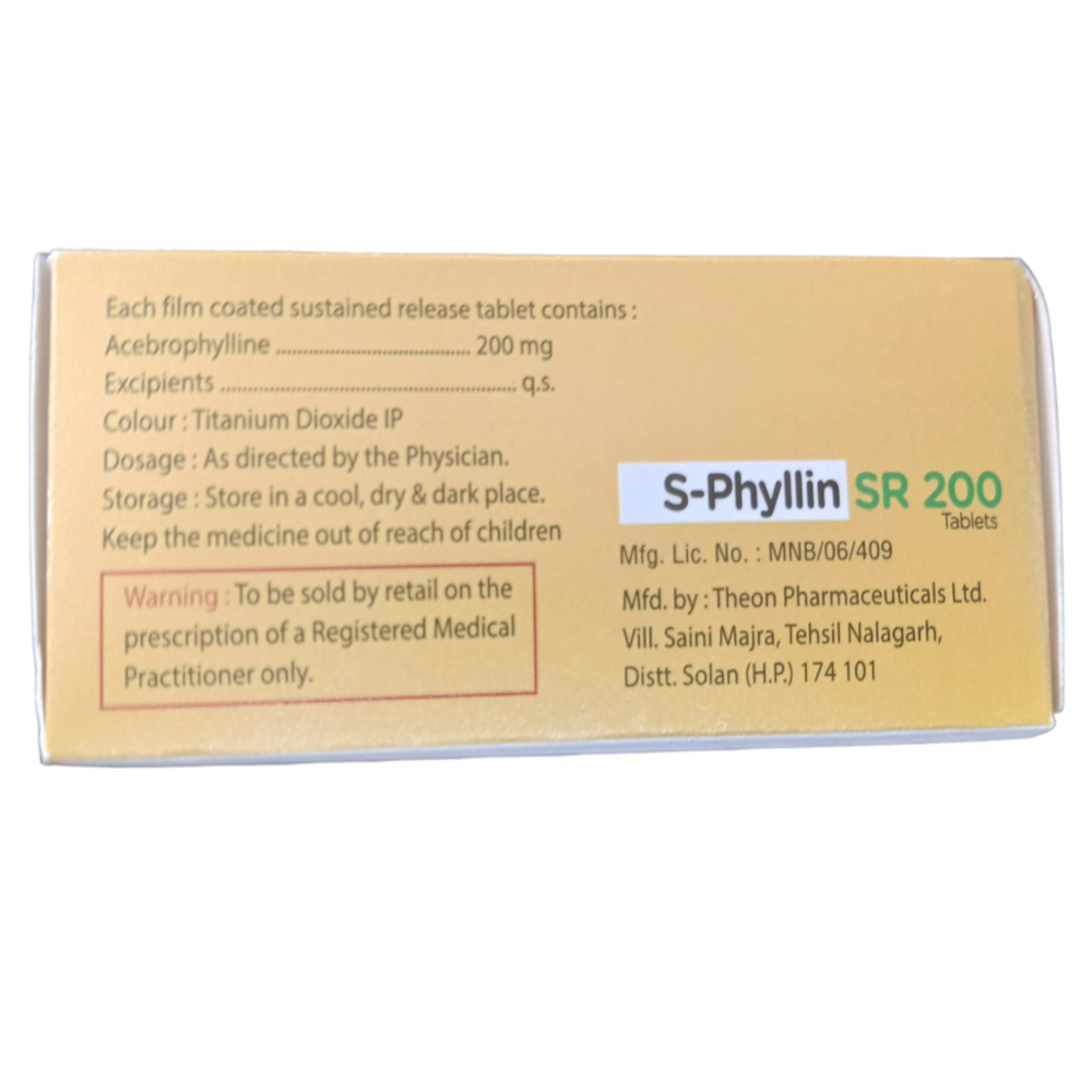 Acebrophyllin (200mg Sr) - Drug Type: General Medicines