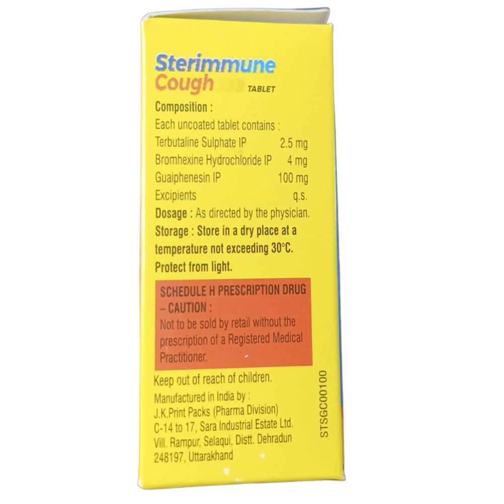 Terbutaline, Bromhexine Hydrochloride & Guaiphenesin