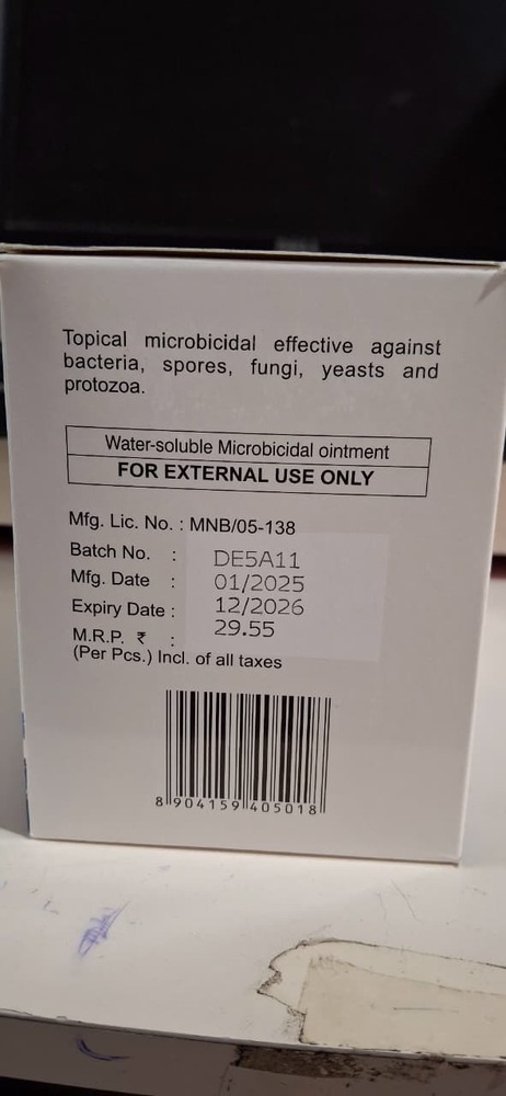 POVIDONE-IODINE OINTMENT USP 5% CREAM