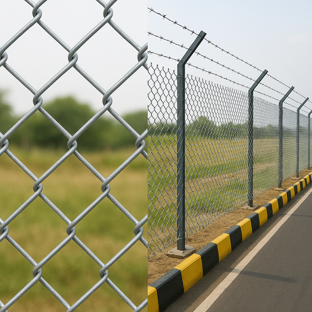Chain Link Fencing - Color: Silver at 2200.00 INR in Kolkata, West Bengal |  Om Wire & Wire Products Industries