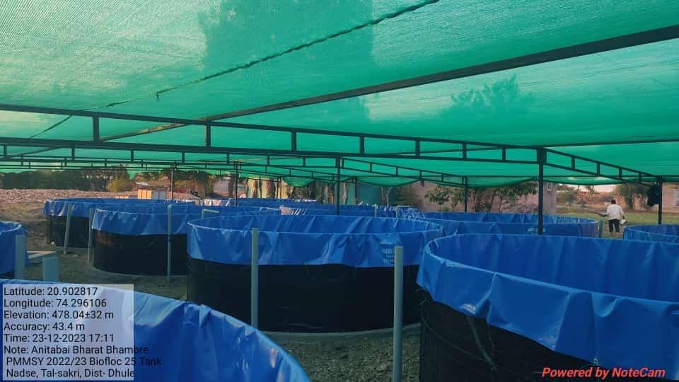 Biofloc Fish Farming Tank portable tank 5 diameter 1800 GSM 