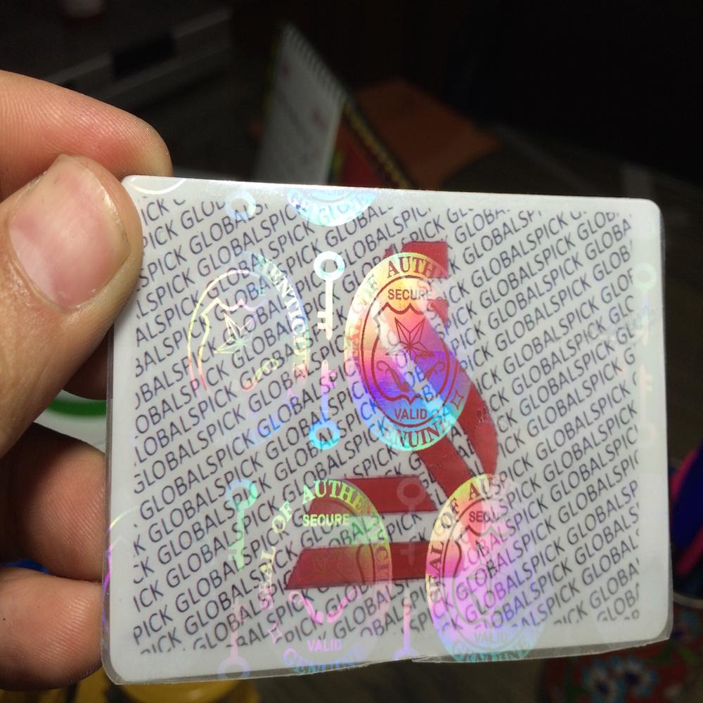 ID Card Hologram Overlay self adhesive