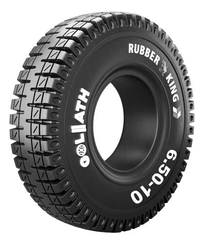 Goliath 6.50-10 Solid Tyre - Hardness: 75 A   85 Shore A