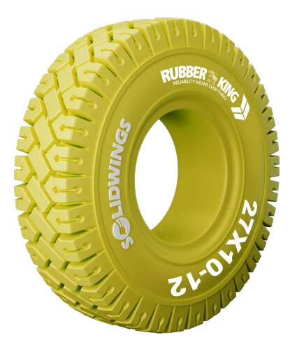 Solid Wings Non Marking 27X10-12 Solid Tyre - Usage: Industrial