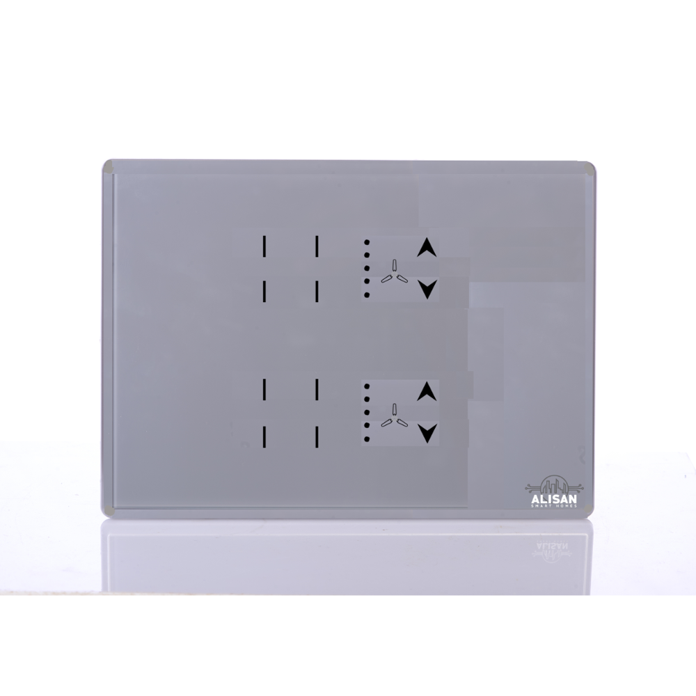 Touch 8 Switch 2 Fan - Color: Black