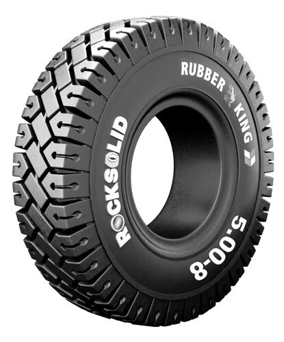 Rocksolid 5.00-8 Solid Tyre - Usage: Industrial