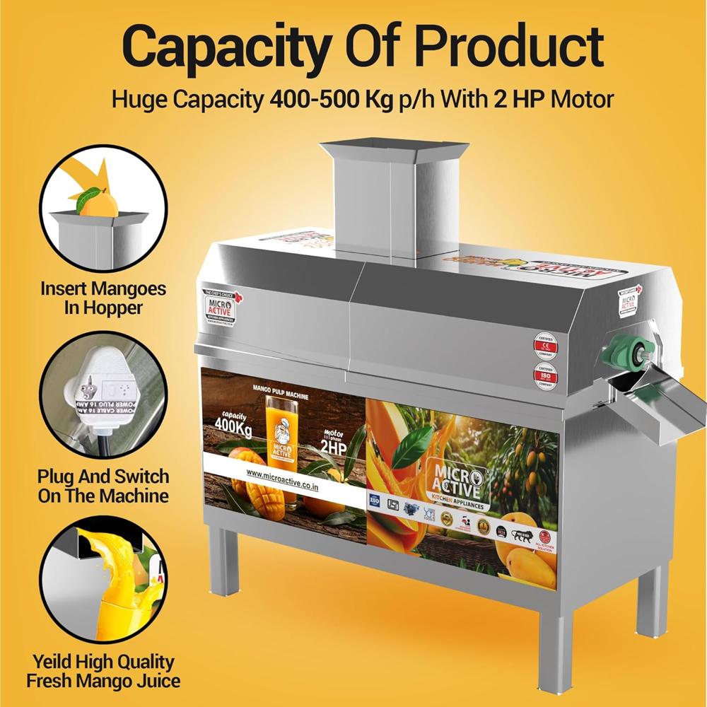 Mango Pulp Machine 2Hp 400-500Kg