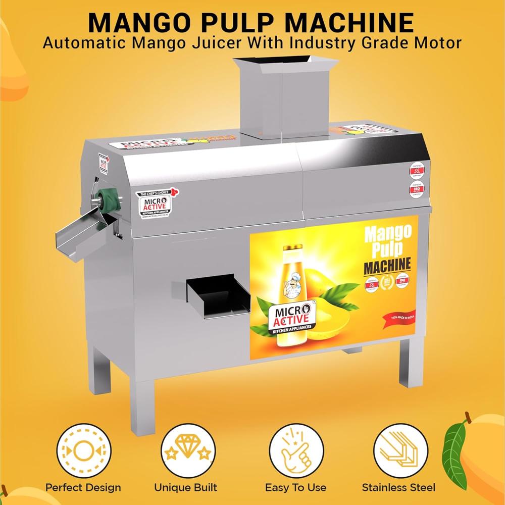 Mango Pulp Machine 2hp 400-500kg - Application: Commercial