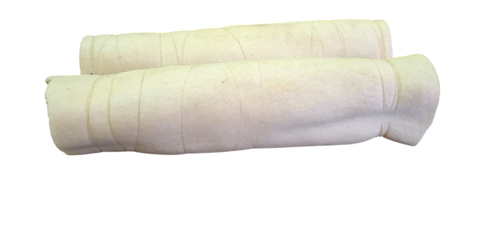 10 Inch Half White Rawhide Chicken Roll Treat