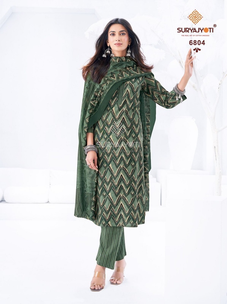 Suryajyoti Trendy Cotton Vol-68 A Dress Material - Color: Different Available
