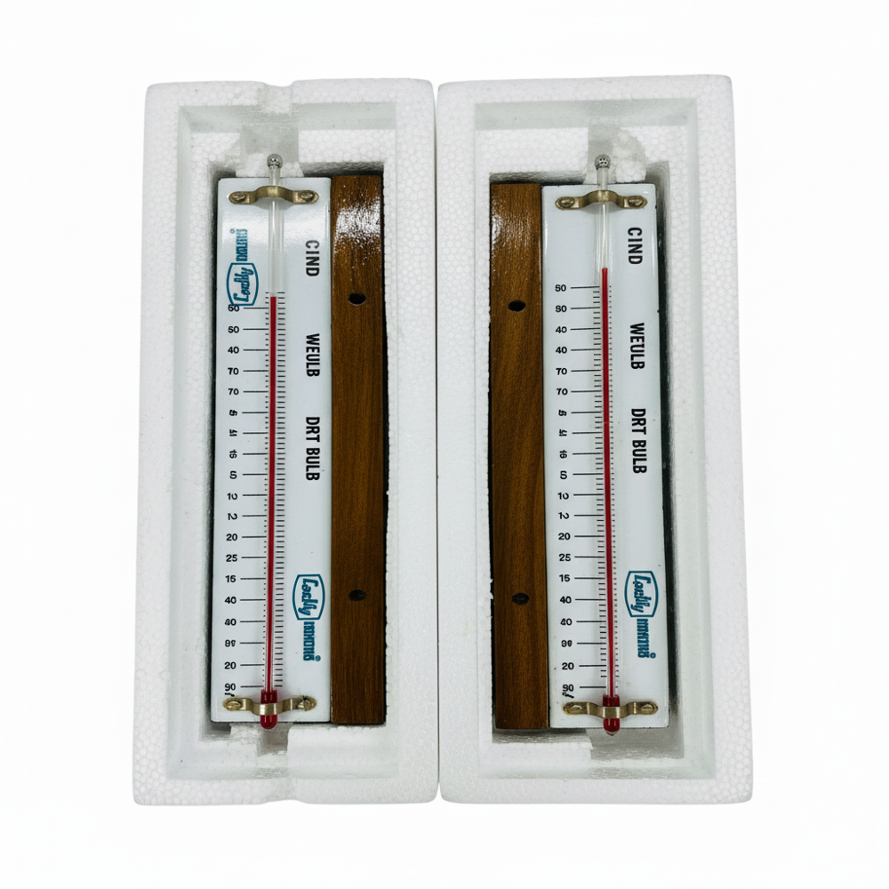 Wet and dry thermometer