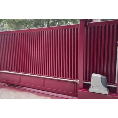 Automatic Motorized Sliding Gate - Color: Black