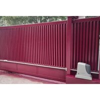 Automatic Motorized Sliding Gate - Color: Black