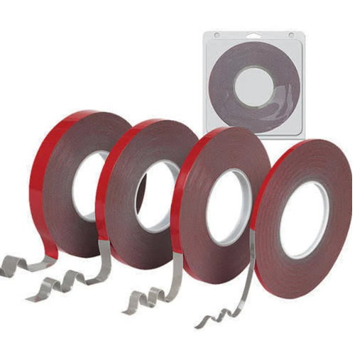 Red Liner Double Side Black Foam Tape