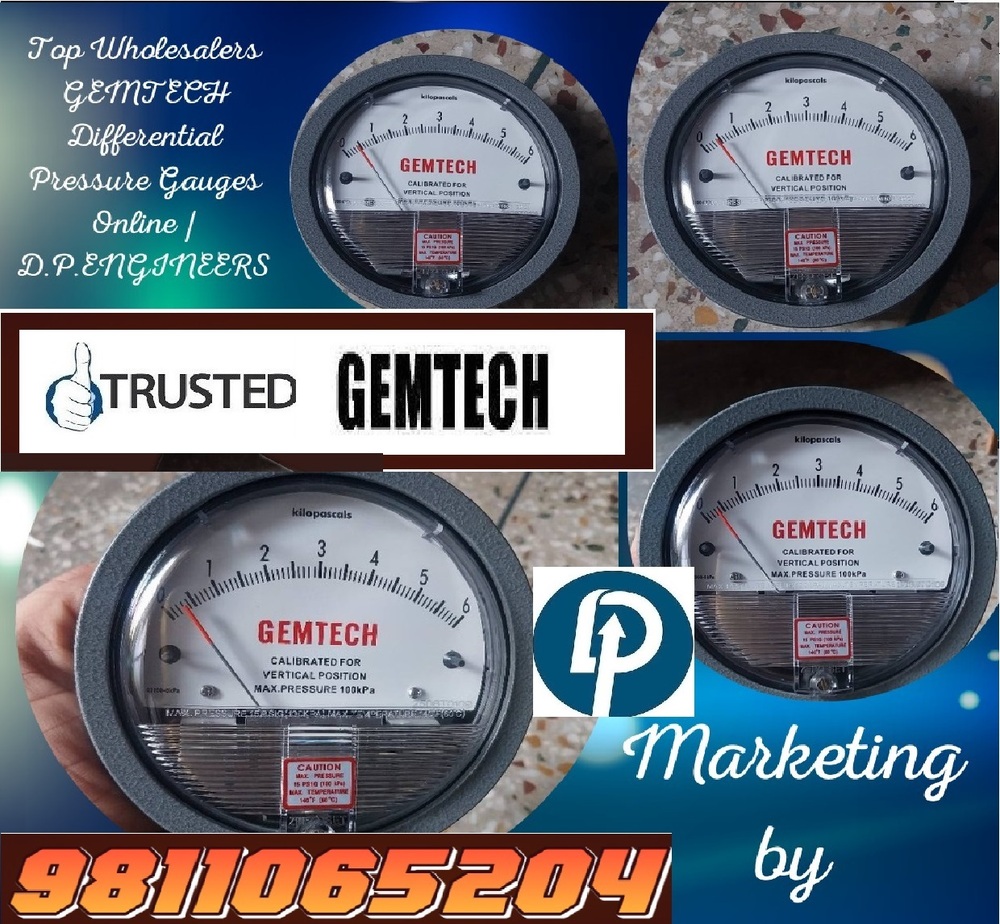Gemtech Differential pressure Gauges by Roorkee Uttarakhand