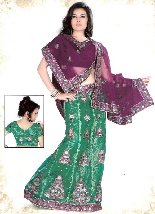 ब्रोकैड सिल्क साड़ी