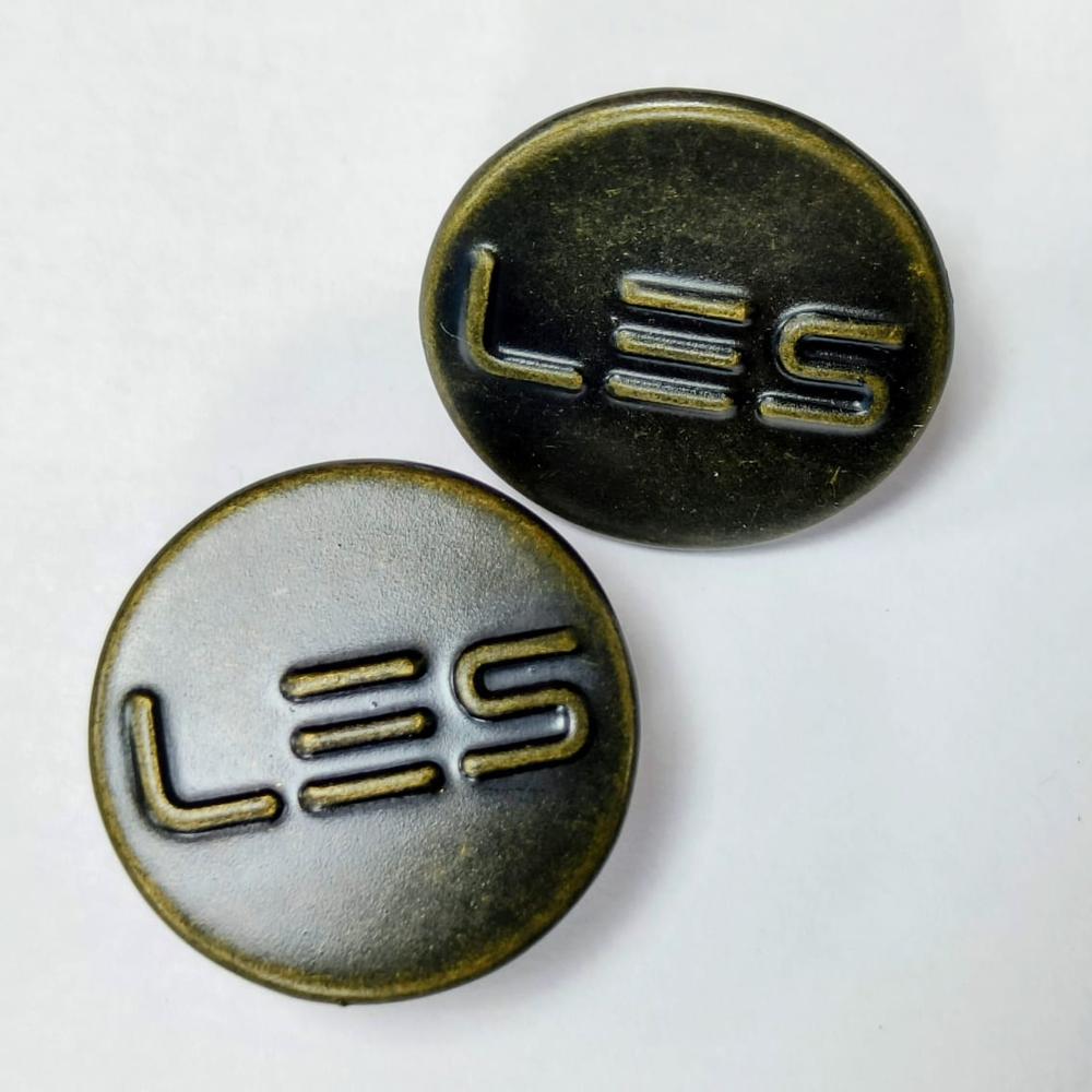 Brass button