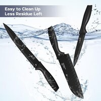 6 Pcs Kitchen Knife Set with Covers