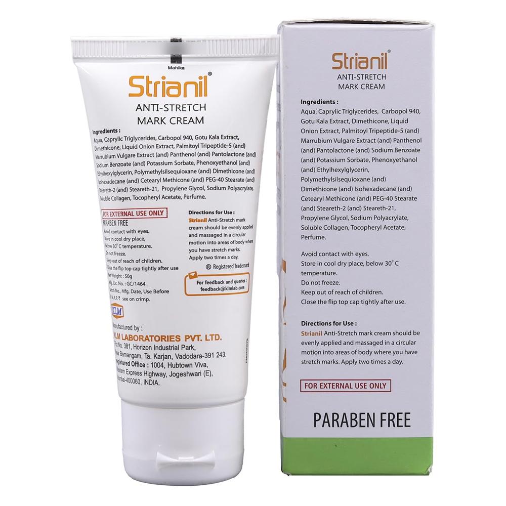 Strianil Anti-stretch Mark Cream 50gm - Drug Type: General Medicines