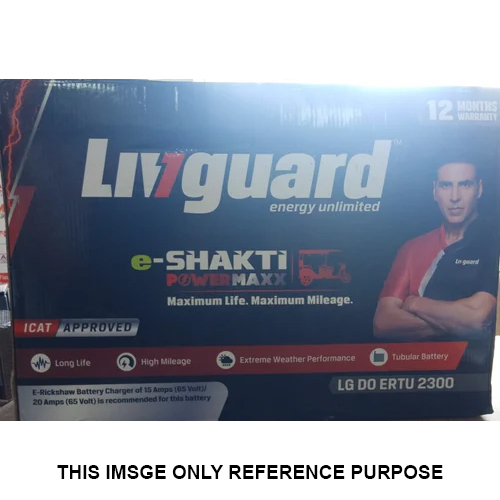 Livguard E Rickshaw Battery - Material: Plastic