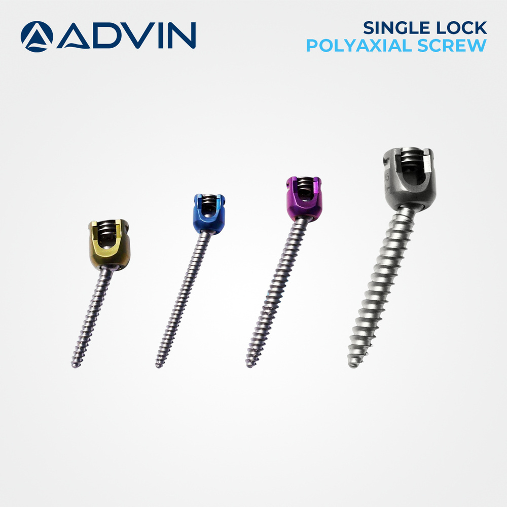 Single Lock Polyaxial Screw