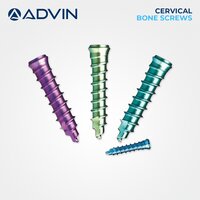 Cervical Bone Screws - Titanium Alloy, 12-24 Mm Length, 3.5-4.0 Mm Diameter, Metallic Grey | Self-tapping, Mri-compatible, Biocompatible, Corrosion-resistant