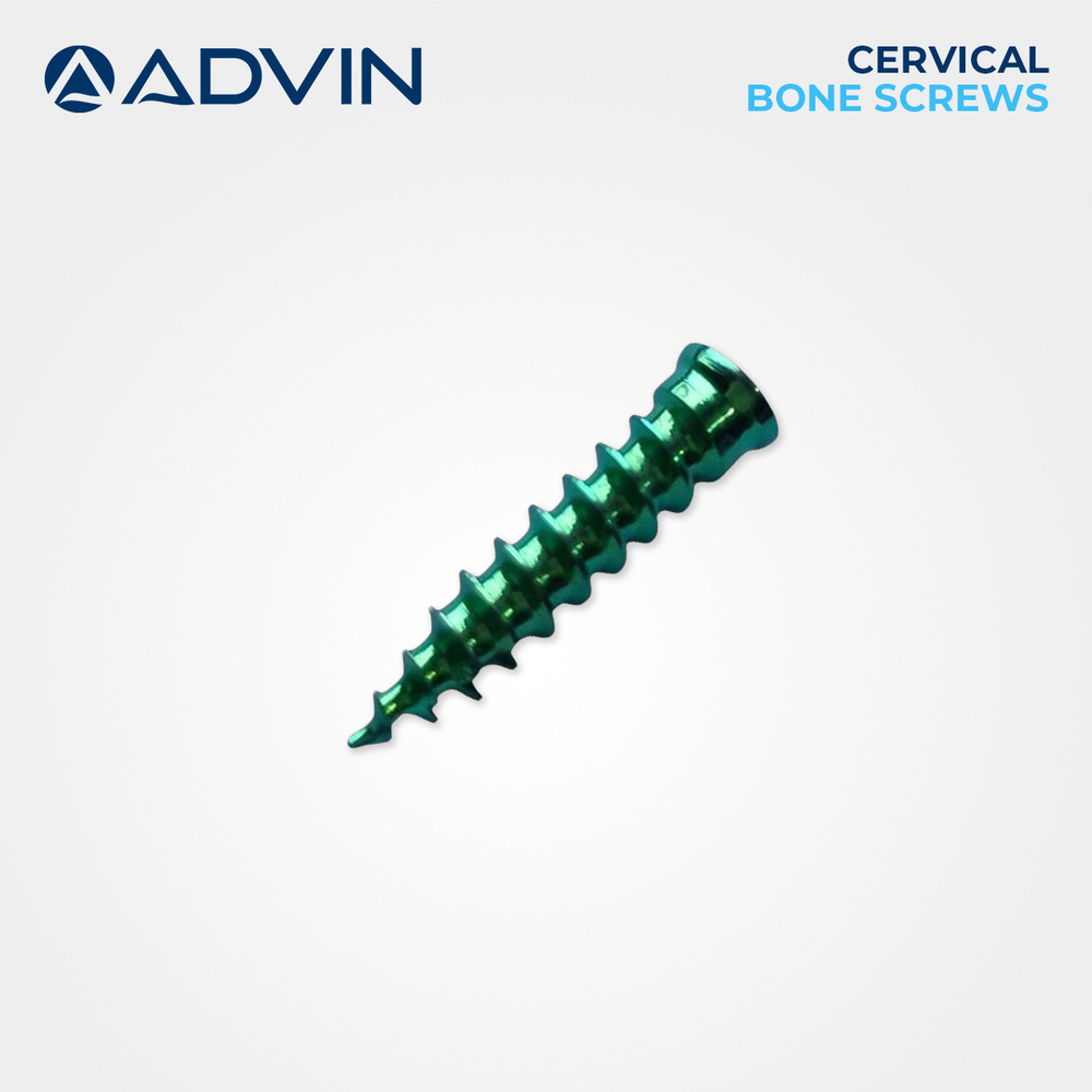 Cervical Bone Screws - Titanium Alloy, 12-24 Mm Length, 3.5-4.0 Mm Diameter, Metallic Grey | Self-tapping, Mri-compatible, Biocompatible, Corrosion-resistant